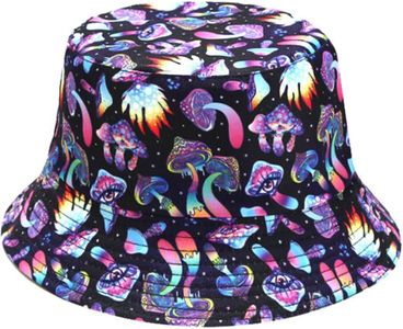 XYIYI Cute Magic Mushrooms Psychedelic Bucket Hat Beach Fisherman Hats for Women Men Teen Girls