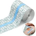 HANNEA® Freely Cut Transparent Stretch Adhesive Bandage Dressing PU Film Wound Waterproof Sticker Good for Wound Healing Both for people or Pets Dressing Pads Tattoo Aftercare Bandage(6 * 393inch)