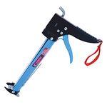 ULTRAFAST Caulking Gun 225mm with Cutter for Sealant And Adhesive Cartridges Tubes Drip-Free Gator Trigger Comfort Grip Industrial & Home Use