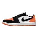 Jordan Mens Air 1 Retro Low Golf DD9315 800 Shattered Backboard - Size 10.5, Starfish/Black-white, 9.5 UK