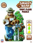 Baby Fanatics MasterPieces Floor Puzzle - Jumbo Size 36 Piece Jigsaw Puzzle for Kids - Smokey Bear Shaped - 3ftx2ft