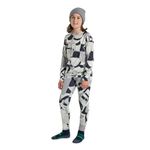 Burton Youth Kids' Lightweight Base Layer Set, True Black Cosmoblock, Medium