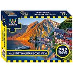 Webby Kids Hallstatt Mountain Scenic View Jigsaw Puzzle, 252 Pieces