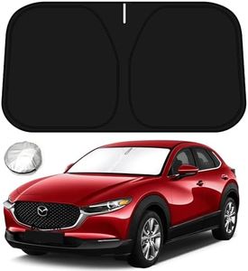 Bestview Windshield Sunshade Compatible with 2019-2024 Mazda CX-30 CX30 Accessories, Front Window Sunshade Sun Visor Protector Block UV Rays Heat, Foldable 2 Layers 210T Material