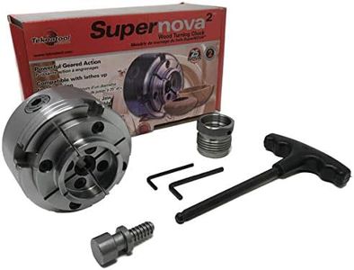 TEKNATOOL Supernova 2 Chuck W/2" Jaws & Woodworm Screw (SUPERNOVA2) W/1-1/4 X 8TPI Insert