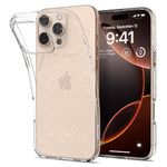 Spigen Liquid Crystal Glitter Back Cover Case Compatible with iPhone 16 Pro (TPU | Crystal Quartz)