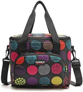 Adult Lunch Box Insulated Lunch Bag Large Cooler Tote Bag for Men, Women (Dot)