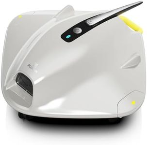 Robotic Pool Cleaner - Pool Vacuum Robot for Above Ground - 40W Strong Suction, 120 Min Runtime, Dual Cleaning System,Up to 1614 Sq Ft Coverage,Grayish White