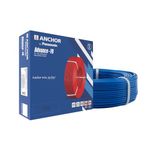 Anchor by Panasonic Advance FR Electric Wire, 2.5 sq mm PVC Insulated Copper Wire for Home Wiring, 90 Meter Electric Wire Cable for Industrial and Domestic Connections (Blue, 27415BU)