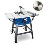 Scheppach HS100S 240 V 10-Inch Table Top Saw Bench-Blue, 2000 W