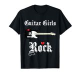 Guitar Girls Rock Chick Guitarist Musician Metal T-Shirt