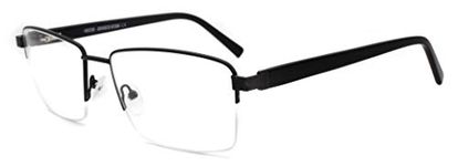 Men eyeglasses stylish semi rimless ultra light non prescription eyeglasses slim black eyewear