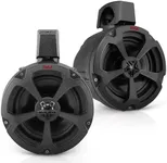 Pyle Water-Resistant Bluetooth Speakers - 1200 Watts Maximum Speaker Power, Amplified Vehicle Speaker System for ATV, UTV, 4x4, Jeep, 2-Way Full Range Stereo Sound Reproduction