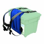 Shakespeare Seatbox Sherpa (Carrier Only)- strong and light, fits most tackle seat boxes, Blue/Green