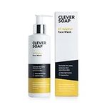 Clever Soap 3% Sulphur Face Wash - Exfoliating Blemish Control Cleanser - Suitable For Acne, Rosacea & Oily, Spot Prone Skin - Antibacterial, Sensitive Sulfur Soap - Fragrance Free Formula