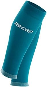 CEP Men's Calf Compression Running Sleeves, Ultralight, Petrol/Light Grey, 4