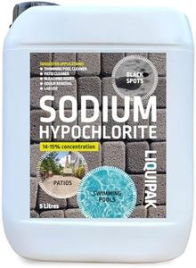 Liquipak Sodium Hypochlorite 5L Patio Cleaner | High Strength, Swimming Pool Liquid Chlorine 5L