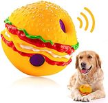 Five Thousand Years Large Hamburg Interactive Dog Toys Ball, Squeaky Dog Toys Ball, Durable Chewing Ball for Training Teeth Cleaning Herding Balls Indoor Outdoor Safe Dog Gifts for Medium Large Dogs