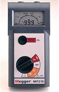 Crescent Enterprises Megger Mit210 En Insulation Tester, 1000 Megaohms Resistance, 1000V Test Voltage