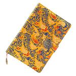 Meliya Exquisite A5 Chinese Yun Brocade Notebook Silk Hardcover Journal Diary Sketchbook Business Gift Box,Yellow