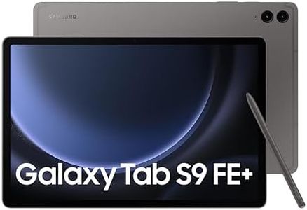 Samsung Galaxy Tab S9 FE+, S Pen in-Box, 31.50 cm (12.4 inch) Display, RAM 12 GB, ROM 256 GB Expandable, Wi-Fi, IP68 Tablet, Gray