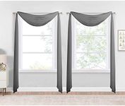 NICETOWN Luxury Scarf Valances for 