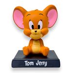 AUGEN Super Hero Jerry Mouse Action Figure Limited Edition Bobblehead with Mobile Holder for Car Dashboard, Office Desk & Study Table (Pack of 1)