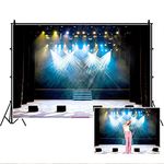 Stage Concert Backdrop,Yeele 10x8ft Lighting Nightclub Musical Hall Club Background for Photography Sing Dance Performance Scene Photo Booth Shoots Vinyl Studio Props