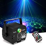 Nauotk Party Light with Remote Control, Disco Light with Music Control and Strobe, USB Disco Ball Voice Controlled with 360° Holder, 60 RGB Modes for Club Birthday Halloween Christmas