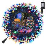 Toodour Christmas String Lights, 131ft 350 LED Plug in Christmas Lights with 8 Modes and Timer, Connectable Outdoor Xmas Tree Lights for Garden, Patio, Home, Indoor Christmas Decor - Multicolor