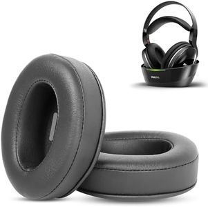 HTINDUSTRY Replacement Earpads Cushion Compatible with Philips SHD8800/12 Philips SHD8850/12 Headphones Premium Ear pads with Softer Protein Leather/Memory Foam