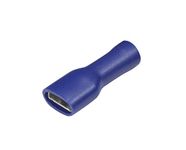 GTSE 100 Pack of Blue Fully Insulated Female Spade Terminals - 6.3mm - Premium Pre-insulated Crimp Terminals