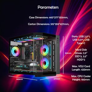 ionz Gaming PC – Ryzen 5, RTX 5060 Graphics Desktop Computer