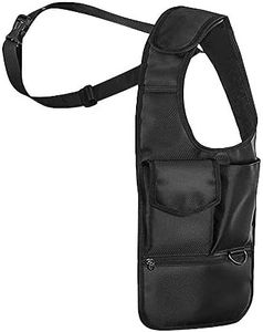 Edaick Anti-thief Hidden Underarm Shoulder Bag Wallet Concealed Pack, Multi-purpose Men and Women Safety Storage Armpit Bag (right hand), Black, normal, Right Hand