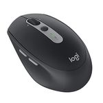 Logitech M590 Multi-Device Silent Wireless Mouse, Bluetooth, 2.4GHz USB Unifying Receiver, 1000 DPI Optical Tracking, 2-Year Battery, 5 Customisable Buttons, Compatible with PC, Mac, Laptop - Black