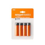 Amazon Basics AA Rechargeable Batteries | 2500 mAh with 1.2 V Power| Ni-MH Batteries | Ultra High Power | for Mid to High Drain Devices (Pack of 4)