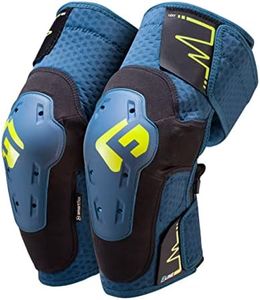 G-Form E-Line Mountain Bike Knee Guards - Breathable & Comfortable Knee Pads for Biking - Mountain Biking Knee Guards with Hard Shell - Knee Protection Accessory for Adults - Storm Blue, Adult Medium