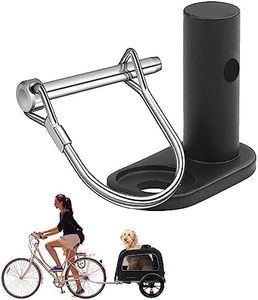 Attelage De Remorque De Vélo, Attache Remorque Velo pour Remorque Enfant, Coupleur De Remorque De Vélo, Remorques Accessoires pour Poussettes Vélo Animaux Chariot, Alliage d'Aluminium（Angle Droit）