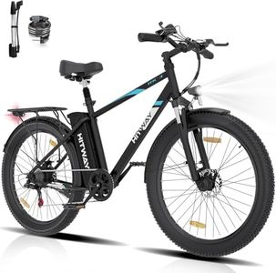 HITWAY Vélo électrique, 26*3.0 Pouces Ebike 250W Moteur Velo Electrique,VTT Batterie Lithium Amovible 48V/15Ah, 7 Vitesses Vélo de Ville Velo Hollandais Femme Bicyclette Adulte ebike,jusqu'à 50-120km