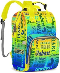 ZAACUSTOM Custom Name Boy Baby Bags, Nylon Personalized Diaper Bag Backpack for Baby Boy Mom, Large Capacity, Waterproof, Multifunctional, Adjustable Shoulder Straps