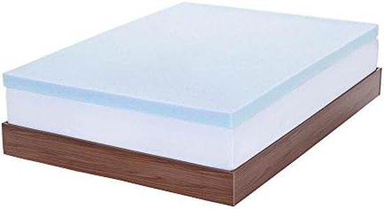 LUCID 3-inch Ventilated Gel Memory Foam Mattress Topper - Twin