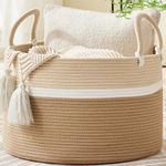 KAKAMAY Large Blanket Basket (20"x1