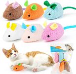 RvPaws Mouse Toy - 6 Pieces Cats Mouse Plush Cat Toys Realistic Cute Kitten Mice Filled Polyfill Rat for Cat