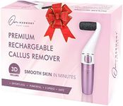 Electric Hard Skin Remover Rechargeable: Own Harmony Professional Pedicure Tools - CR1700 Best Electronic Foot File Sander - Perfect Pedi for Callus Removal and Dry Cracked Heels Feet Care (USB Cord)