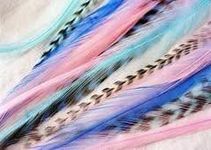 7"-25cm Mermaid Mix Feathers Hair Extension with Amazing Quality Salon 5 Feathers