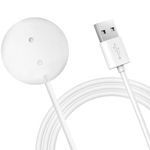 E ECSEM Charger Dock Compatible for Rose Toy Portable Magnetic Replacement Charging Stand Adapter with USB Charging Cable Cord for Rose Massagers,White