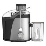 Wonderchef Monarch Centrifugal Electric Juicer for Fruits and Vegetables, 400W| Juicer Mesh with Stainless Steel Sieve| Dual Speed| Overload protector for Motor Safety| BPA free Anti Drip Juicer Machine, Appliance| Wide Feeding Chute| Easy to Clean |Compact Healthy Juicer Machine| 2 Year Warranty | Black/Silver