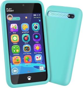 MOMILLA Kids Phone, 3.97" Touchscreen, Dual Cameras 49 Stickers, Ages 3-12