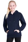 CityComfort Hoodie For Boys Kids Pullover Hooded Sweatshirts (13-14 Years, Navy)