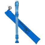 Percussion Plus PP911 Descant Recorder - C-Thru Blue